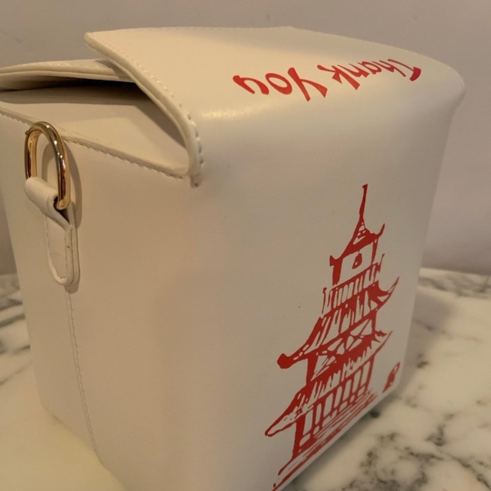Bewaltz Chinese Takeout Box Purse Handbag With Adjustable Shoulder Strap - Picture 3 of 12